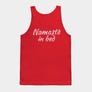 namaste_whitewords Tank Top